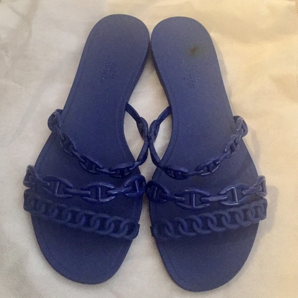 Hermes Chaine D’Ancre Rivage Rubber Sandals - Picture 1 of 4